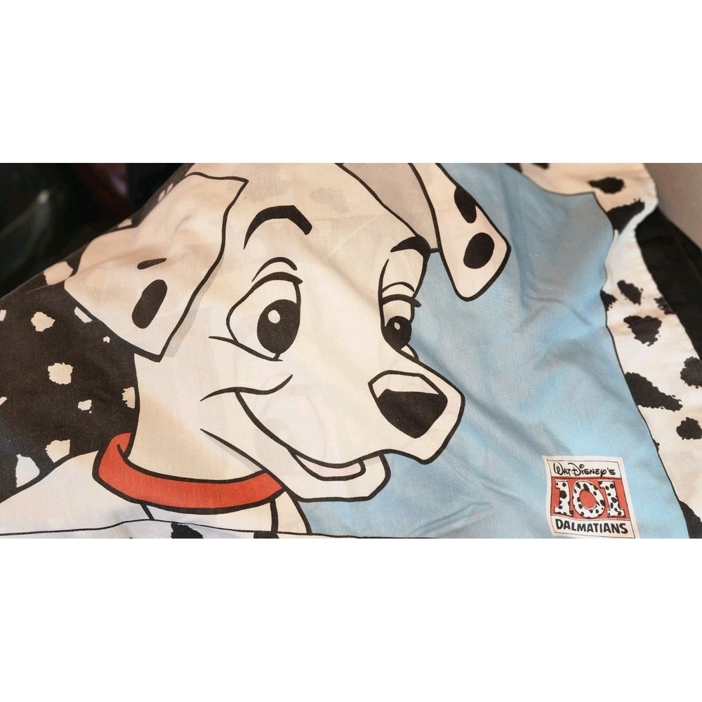 1pc Vintage Disney 101 Dalmatians- Double Sided Standard Pillowcase Bedding Rare
